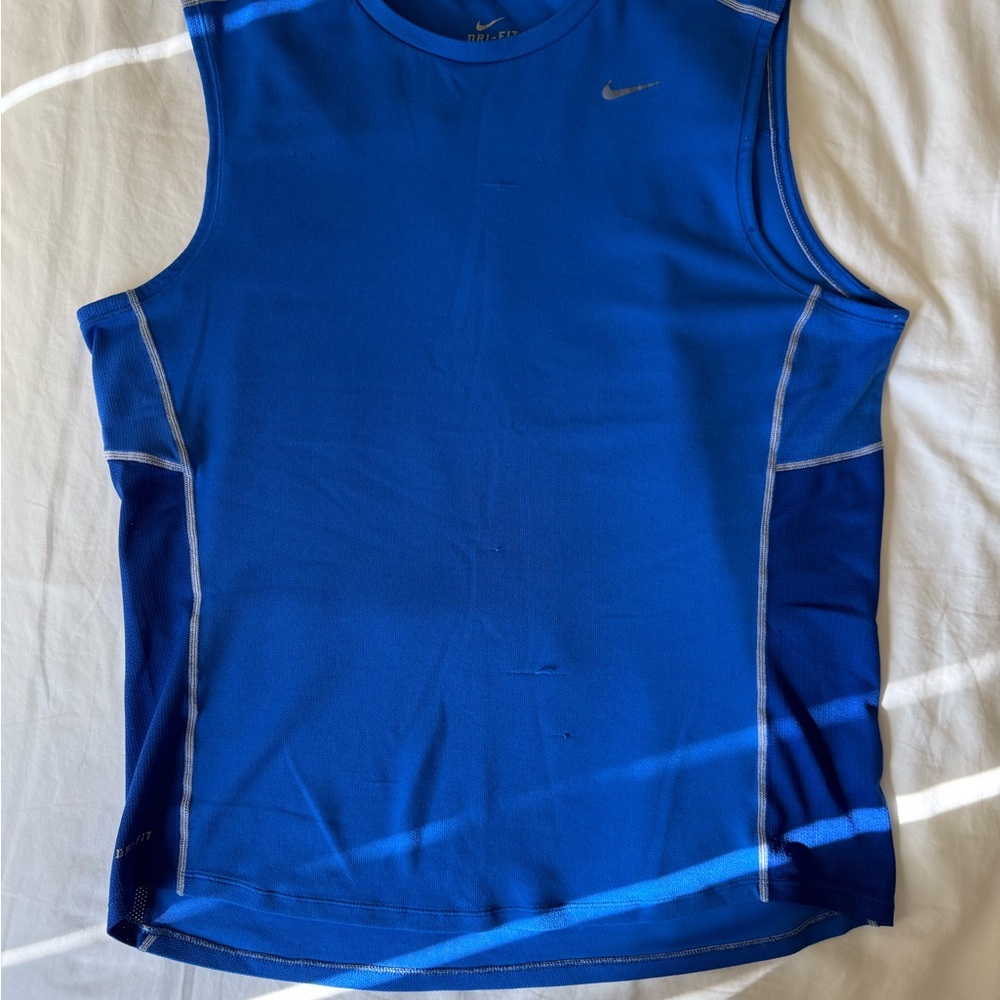 Nike Blue Sleeveless Athletic Top